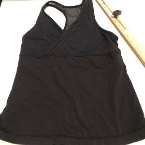 Lululemon Athletica size size small dark navy almost black V-neck Yoga tank